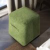 Clyde - Tapered Square Upholstered Ottoman - Moss Green - Image 8