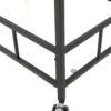 2 Tier Bar Cart, Utility Cart, Rolling Serving Cart, Kitchen Cart With Storage Shelves - Black - Image 11