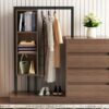 Wardrobe With 4 Drawers And 3 Shelves - Espresso - Image 14