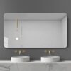 Bathroom Vanity Mirror, Wall Mounted Mirror For Bathroom Anti-Fog Waterproof - Clear - Image 3