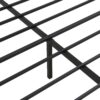 Queen Size Modern Metal Bedframe With Headboard, Durable Steel Structure - Black / Brown - Image 11