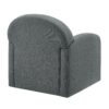 Eddie - Swivel Chair With Durable Hemp Like Fabric And 360 Degree Swivel - Gray - Image 4
