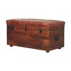 Buffalo - Hide Leather Storage Trunk - Brown - Image 3