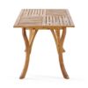Outdoor Hermosa 7 Piece Wood Dining Set With Cushions - Teak - Image 8