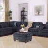 Lily - Sectional Sofa With Ottoman - Black - Image 11