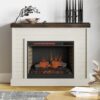 Washington - Fireplace With Mantel - Jasmine Whitewash / Barnwood - Image 6