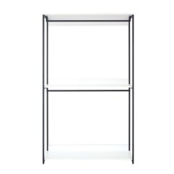 Fiona - Wood And Metal Walk In Closet With Shelf Melamine - White