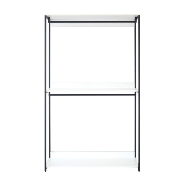 Fiona - Wood And Metal Walk In Closet With Shelf Melamine - White