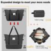 2 Piece Luggage Set With Bags Expanable Spinner Wheels ABS Lightweight Suitcase With Tsa Lock 20" / 24" - Dark Gray - Image 5
