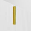 Modern Elegant 4 Door Sideboard Gold Metal Handle Buffet Cabinet For Dining Room, Living Room, Bedroom, Hallway - White - Image 11