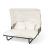 Outdoor Patio Daybed Rattan Daybed Outdoor Sunbed With Detachable Pillows For Patio, Backyard, Pool - Beige - Image 15