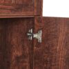 Tall Storage Cabinet With 8 Doors And 4 Shelves, Wall Storage Cabinet For Living Room, Kitchen, Office, Bedroom, Bathroom - Walnut - Image 5