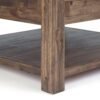 Monroe - Square Coffee Table - Rustic Natural Aged Brown - Image 5