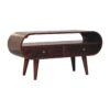 Circular TV Stand - Walnut - Image 8