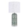 Casa - Contemporary Table Lamp (Set of 2) - Sage Green Crackle / Polished Nickel / White - Image 2