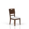 Casual Side Dining Chair Contrasting Upholstered Seat (Set of 2) - Brown - Image 5
