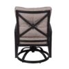 Modern Dining Swivel Chair With Back And Seat Cushion (Set of 2) - Antique Bronze - Image 3