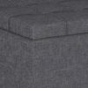Harrison - Small Coffee Table Storage Ottoman - Slate Gray - Image 5