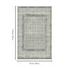 Macau - Non - Slip Accent Rug - White / Gray - Image 6