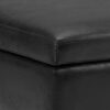 Owen - Square Coffee Table Storage Ottoman - Distressed Black - Image 6