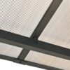 Outdoor Wall Mounted Gazebo With Sloped Roof Design, Uv Protection, And Durable Iron Frame - Gray - Image 13