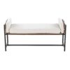 Kari - Farmhouse Bench - Black / Brown / Cream - Image 5