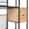 Open Style Wardrobe With Hanging Rails, Shelves And Drawers - Black - Image 13