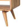 Reverse Curve Media Unit - Oak - Image 6