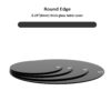 30" Round Tempered Glass Table Top Glass 1 / 4" Thick Round Polished Edge - Black - Image 7
