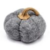 Pumpkin Ornament Decor For Holiday Harvest Festival Fall Festival & Thanksgiving (Set of 3) - Gray - Image 2