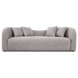 Mason - Mid Century Modern Luxury Tight Back Curvy Couch - Gray