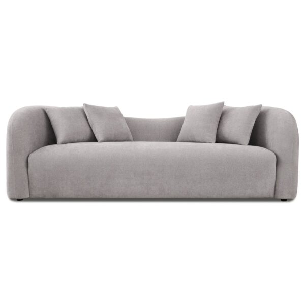 Mason - Mid Century Modern Luxury Tight Back Curvy Couch - Gray