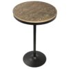 Dakota - Industrial Adjustable Bar / Dinette Table - Black - Image 4