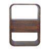 Curved Edge Nightstand - Chestnut - Image 5