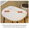 Modern Bar Stools Comfortable & Stylish Counter Height And Bar Height Bar Stools, Soft Upholstered, Backless For Kitchen, Dining Room Bar Chairs (Set of 2) - White - Image 10