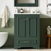 Bathroom Vanity With Ceramic Sink Combo, Modern Freestanding Storage Cabinet With Silver Handles, Soft Closing Doors - Green - Image 23