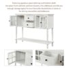 Hearth & Haven Stella - Buffet Storage Cabinet With Bottom Shelf - White - Image 8