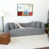 Mason - Mid Century Modern Luxury Tight Back Curvy Couch - Gray - Image 3