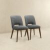 Blake - Dining Chair (Set of 2) - Brown / Dark Gray - Image 3