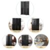 Rustic 3 Panel Room Divider 6Ft Wood Folding Privacy Screen With Metal Frame And Louver Design - Black - Image 7