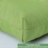 2 Piece High Back Patio Chair Cushion Set, Tufted Adirondack And Rocking Chair Cushions For Garden, Porch Or Office Use - Green - Image 6