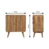T Bar Ridged Cabinet - Brown - Image 11