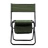 4 Piece Folding Outdoor Chair With Storage Bag, Portable For Camping, Picnics, Fishing - Green - Image 4