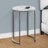 Accent Table, Side, Round - White - Image 9
