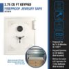 2.75 Cubic Ft Keypad Fireproof Jewelry Safe - White - Image 9