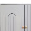 Modern Lacquered 4 Door Wooden Cabinet Sideboard Buffet Server Cabinet Storage Cabinet, For Living Room, Entryway, Hallway, Office, Kitchen And Dining Room - Gray - Image 10