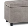 Cosmopolitan - Storage Ottoman - Distressed Gray Taupe - Image 6