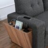3 Piece Upholstered Sectional - Dark Gray - Image 4
