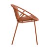 Modern Outdoor 7 Piece Expandable Dining Set With Stackable Chairs - Orange / Teak - Image 13