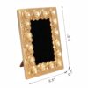 Vintage Photo Frame With Flower Design - Gold - Image 13